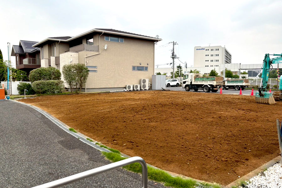 解体工事後の更地の様子
